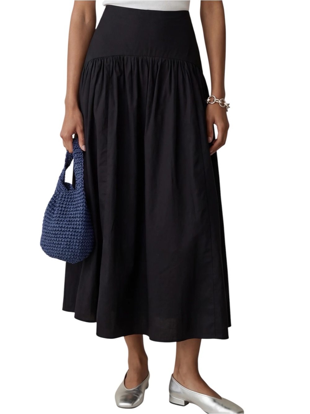 Caara Few Moda Vashti Skirt Black NWT